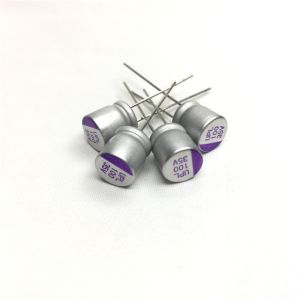 100uf35v General Purpose Capacitor UPL1V101M0808 125℃ For Oximeter