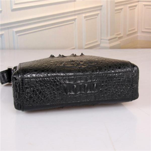 Genuine Crocodile Skin Businessmen Small Single Cross Shoulder Bag Real Alligator Leather Male Casual Messenger Bag