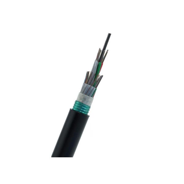 250um Outdoor Optical Fiber Cable 48 Core 2KM PE Sheath Hydrolysis Resistant