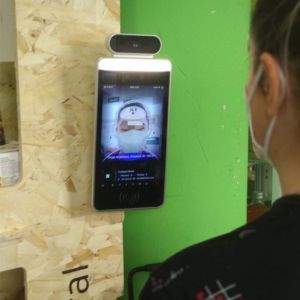 Quality HFSecurity RA10T 10.1 Inch Face Recognition RA10T Outdoor Facial Recognition With TemperatureAccess Control &amp; Attendance for sale