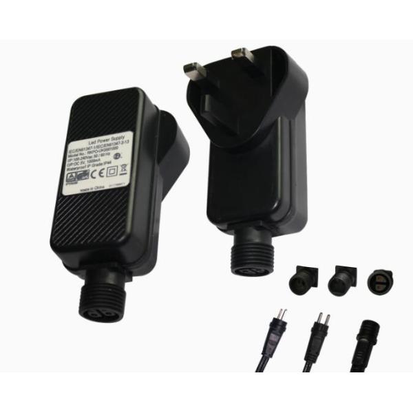 Desktop LED Power Adapter Waterproof For CCTV Camera / Light , 12 W Rated Power
