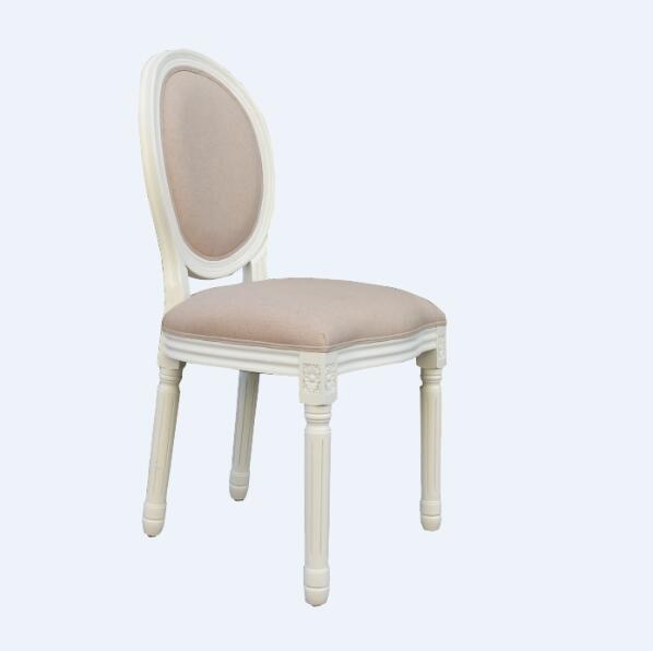 French style antique round back dining chair carved solid wood chair vintage royal wedding chair