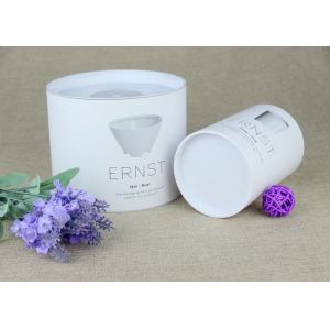 PVC Top / Bottom Paper Cans Packaging Kraft Tube Inside Aluminum