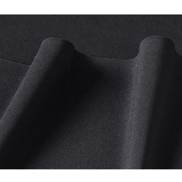 Striped Polyester/Cotton Casual Black Shirt for Men Slim Fit Long Sleeve Shirts