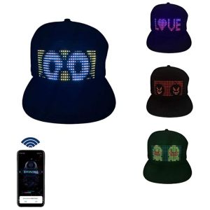 China Bluetooth LED Programmable Hat Customized App Control Smart Cap on sale China Bluetooth LED Programmable Hat Customized App Control Smart Cap on sale