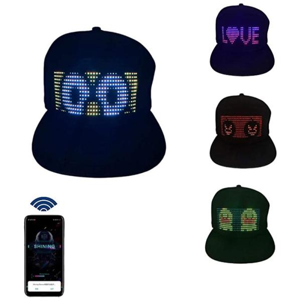 Buy Bluetooth LED Programmable Hat Customized App Control Smart Cap at wholesale prices