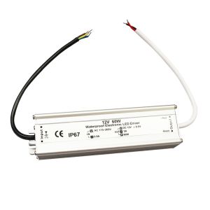 Practical 60W Waterproof LED Power Supply Driver IP67 Durable