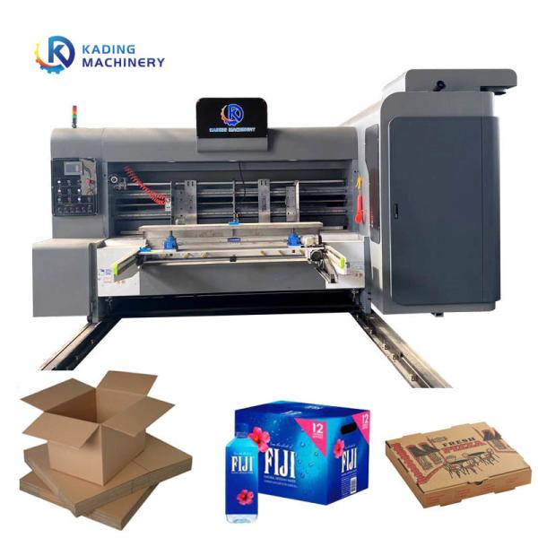 Front Edge Corrugated Box Printer For 3 5 7 Layers Paper Board With Slotting Attachment