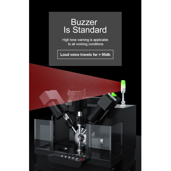 DC 24V Beacon Tower Light PC Lampshade Alarm Signal Indicator Warning