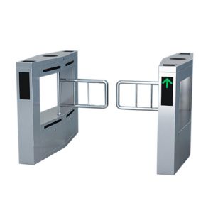 Security Flap Entrance Automatic Turnstiles Electronic Fingerprint High
