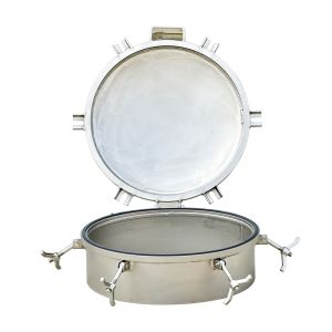 Durable Quick Opening Truck SS 304 316L Round Manhole Cover for Cement Tank