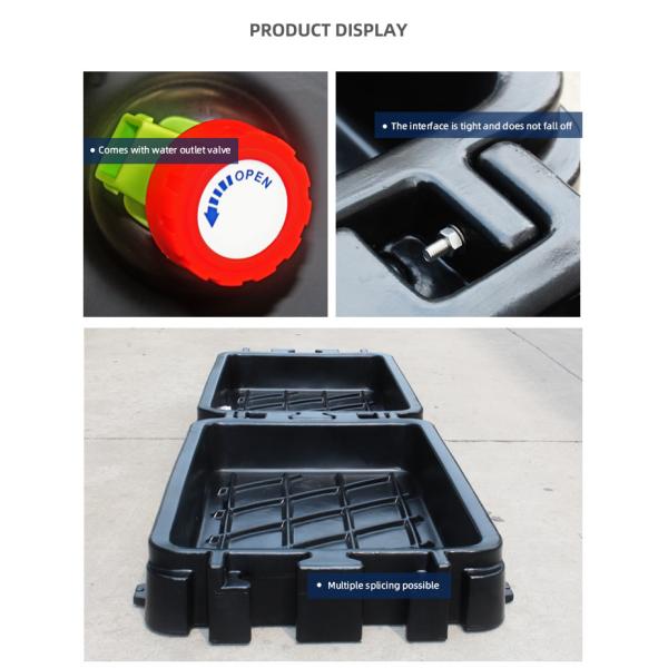 Multi-hoof Bath Splicing Hoof Disinfection Bath With 116L Capacity And Drain Valve