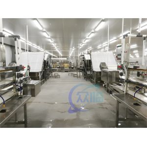 3KW Stable Shrimp Processing Machine 10000x1150x1550mm Practical