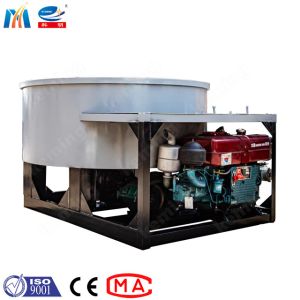Quality Mixing Blade Flat Mouth Mixer Diesel Pan 750L Concrete Aggregate for sale