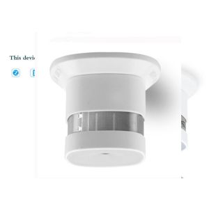 Zigbee HA1.2 Smart Home Automation System Wireless Smoke Detector 85dB Alarm