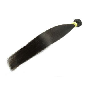 10A Straight Human Hair Extensions , Natural Black Unprocessed Brazilian Human