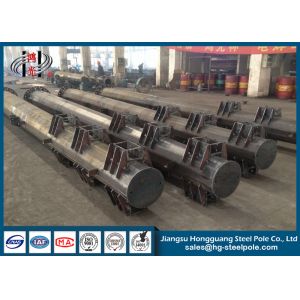 Anti Rust Customized Q235 Power Transmission Poles , Electrical Power Pole