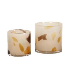 Hand Blown Glass Candle Jars Cylinder