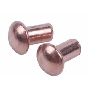 Brass Copper Round head solid rivet 7/16 1/2 Customized Yellow Gold solid rivets