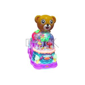 Amusement Cute Small Bear Kiddy Ride Machine Coin Operated 750W