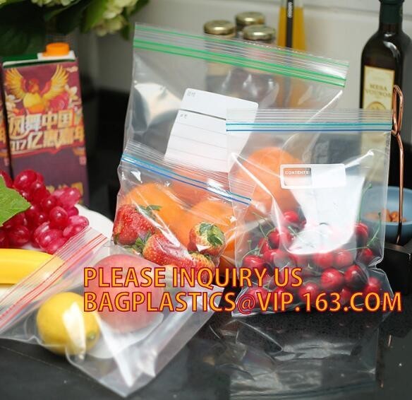 healthy food reclosable Zip lockk bags in color box, 100 Count Colored Box