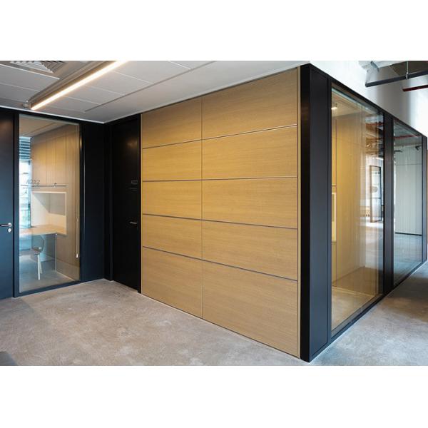 Class A Safety Fire-resistant Glass Solid Partition Wall Steel Panel Durable For