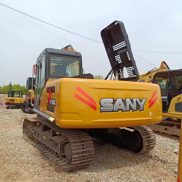 0.55M³ Bucket Capacity Used Sany SY155C Excavator for Mining Work in Great Condition