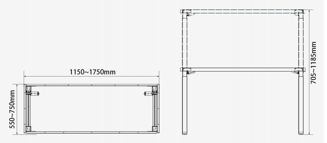 Electric Workbench Frame Product Image