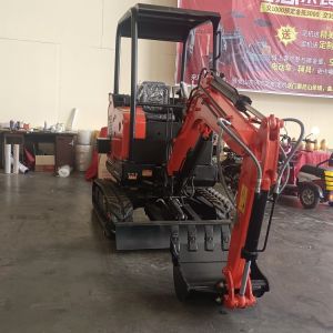 Sunroof Mini Hydraulic Excavator Rubber Tire 3 Tone Digger ISO Certifie