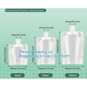 Clamshell Storage, Stand Up Spout Pouch, Hand Sanitizer, Lotion Shampoo, Makeup