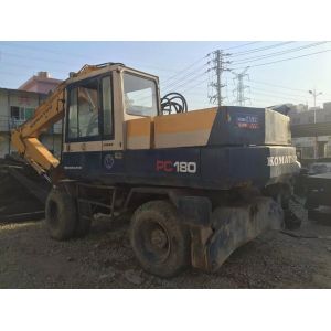 Original japan Used KOMATSU PW150-5 Wheel Excavator For Sale