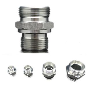 Pipe Lines Connect Hydraulic Hose Reduced Adapter 1CB 1b 1j Carbon Silver for