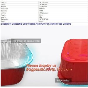 840ml Deep Disposable Aluminium Foil food grade take-away container,household