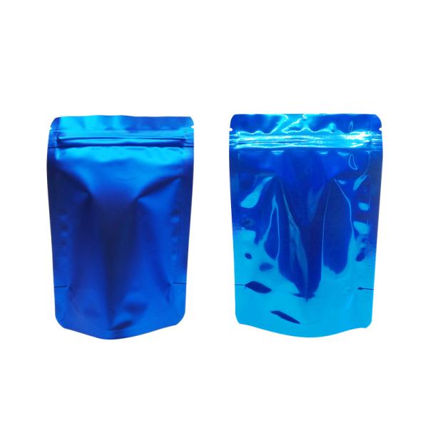 Buy Blue Zipper Seal Height 40cm Aluminium Foil Packaging Bags at wholesale prices