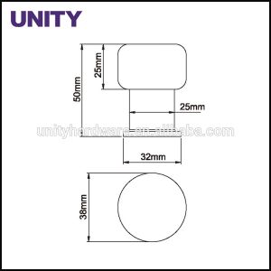 Stainless Steel Flush Bolt Door Accessories for Fire Door Easy Installation