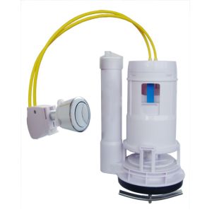 Quality Flush Valve Dual Flush Double Cable Control With Chrome Plated Push Button For 1 PC Toilet Dual Flush From Xiamen China for sale