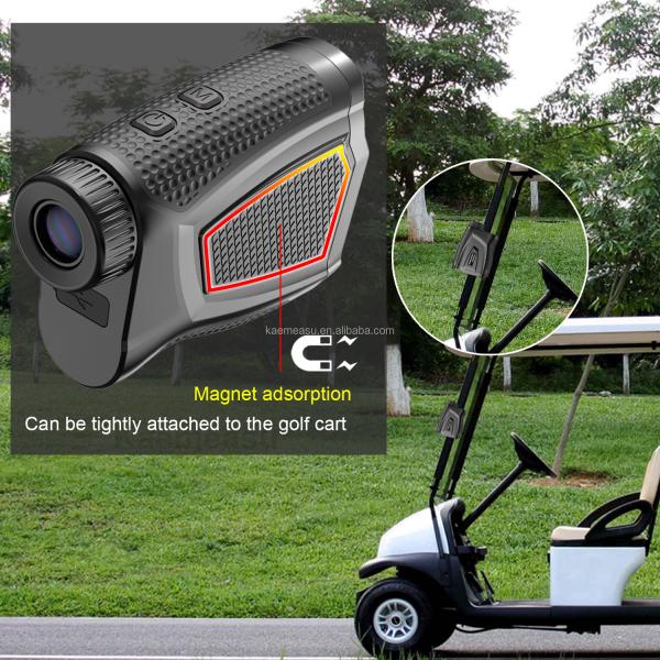 Hot selling laser rangefinder with flagpole locking vibration golf rangefinder hunting handheld laser rangefinder