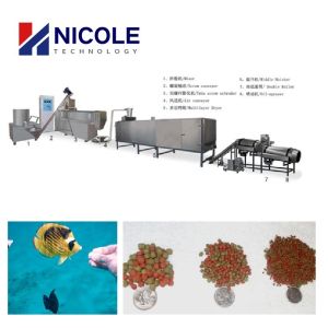 Floating Fish Food Processing Line Multifunctional Twin Screw Extrusion