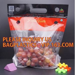 Stand Up Pouch, Reusable Clear Food Grade Freezer Food Fruit Package Plastic
