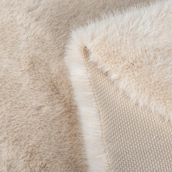 100% Polyester Front Material Plush Faux Fur Fabric for Coat Customized Design