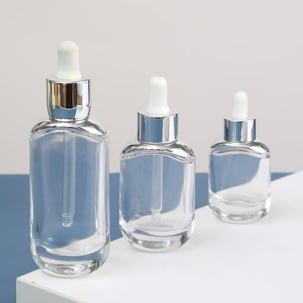 Other Cosmetic CUSTOM Empty Oval Unique Essential Oils Glass Dropper Bottle for Hair Oil 15ml 30ml 50ml 1oz 2oz