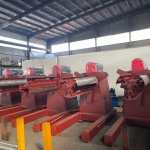 220V Auxiliary Equipment Steel Uncoiler Machine For PPGI And Zinc Coil Feeding