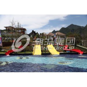 Fun Kids' Water Slides Fiberglass Pool Slide For Outdoor Water Park Equipment
