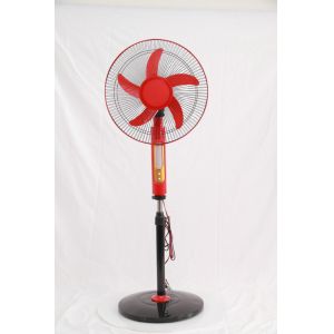 Indoor 2 In 1 Solar AC DC Fan 16 Inch With Copper Motor Long Use Life