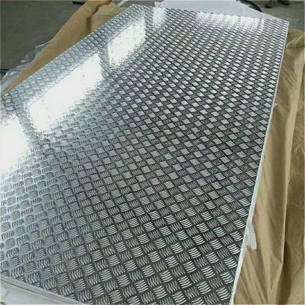 Buy 18 Gauge Chequred Polished Aluminum Sheet , 6061 Aluminum Checkered Sheet at wholesale prices