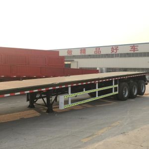 3/4 Axles 20ft 40ft 45ft Used Flatbed Semi Trailers