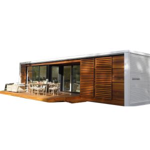 Luxury Villa Prefabricated Detachable Container House Wooden With Plastic Steel