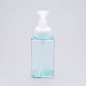 Reusable 0.4cc 450ml Blue Translucent Soap Dispenser Refill Bottle