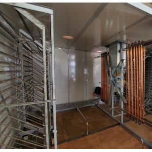 Hot Galvanized Trolley 57600 Eggs Incubator Panel Thickness 75mm