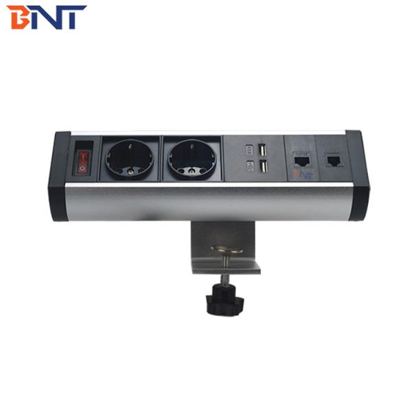 Buy Movable Desktop Power Outlet Wear Resistant With Double Network Interfaces at wholesale prices